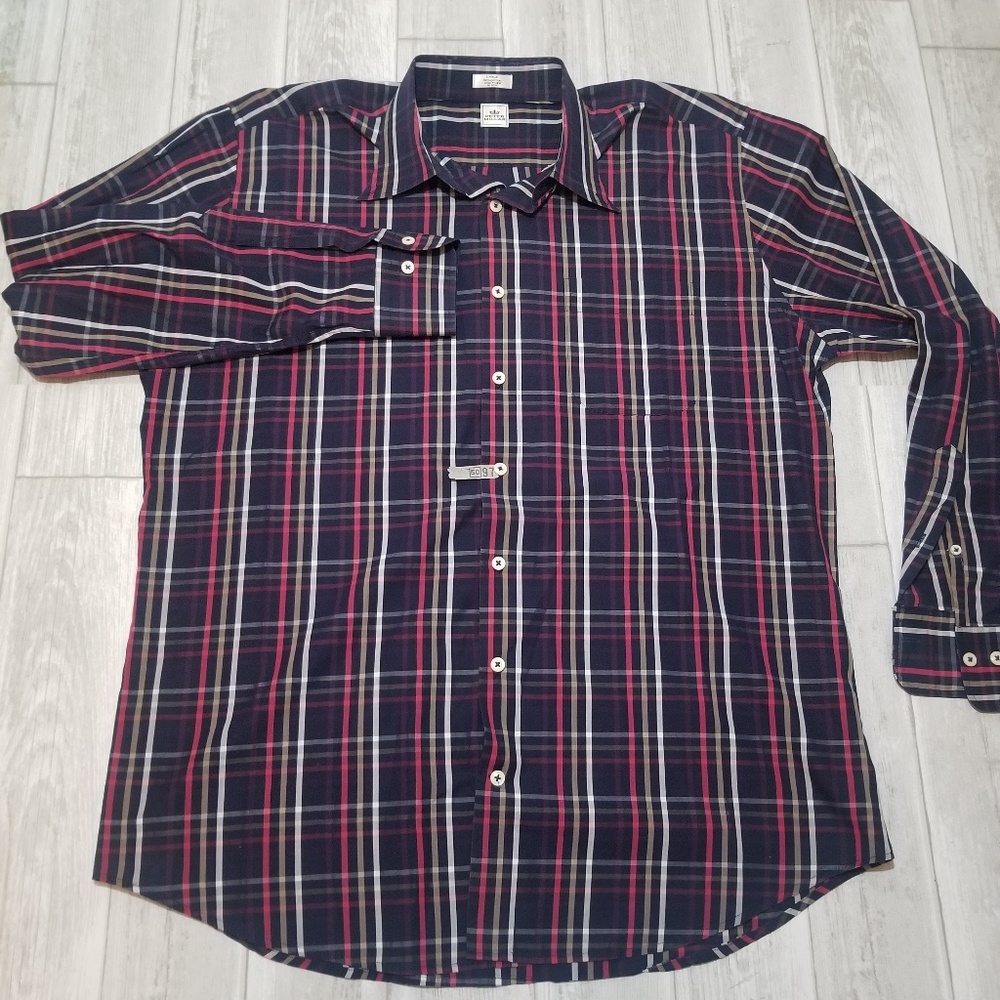 Peter Millar Mens Large Button Down Shirt